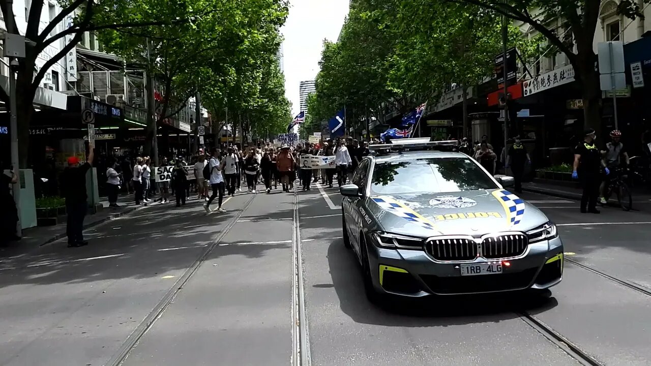 State Library to Parliament using Police Escort 06/11/2021