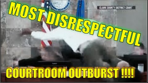 The Most DISRESPECTFUL Courtroom Outbursts