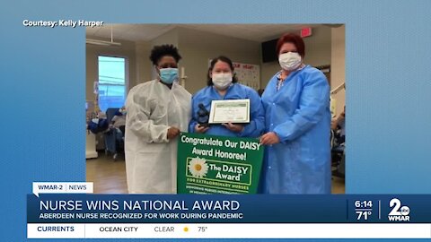 Aberdeen nurse wins Daisy Award for efforts during pandemic