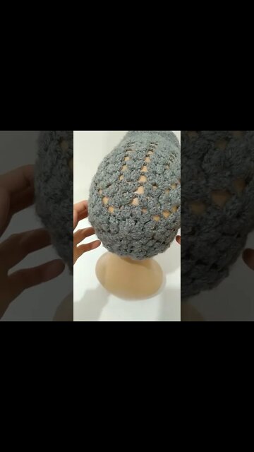 A Crochet Hat With A Cap #shorts