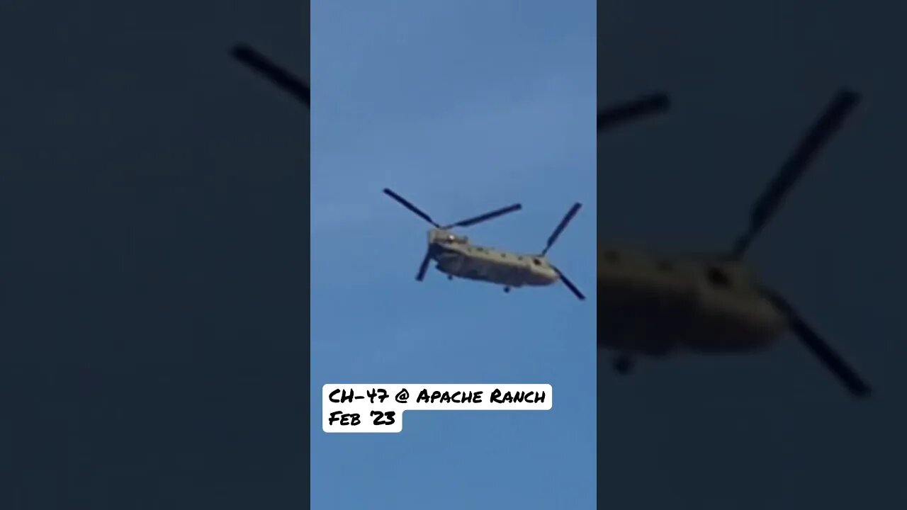 CH-47 • Fly Over at Apache Ranch • Feb 2023 #chinookhelicopter