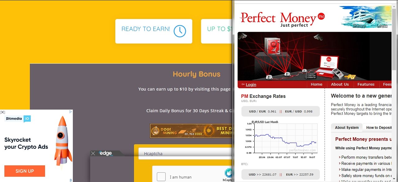 How To Earn Free USD TOKENS Cryptocurrency At BTC Bunch Every Hour Withdraw Via Perfect Money