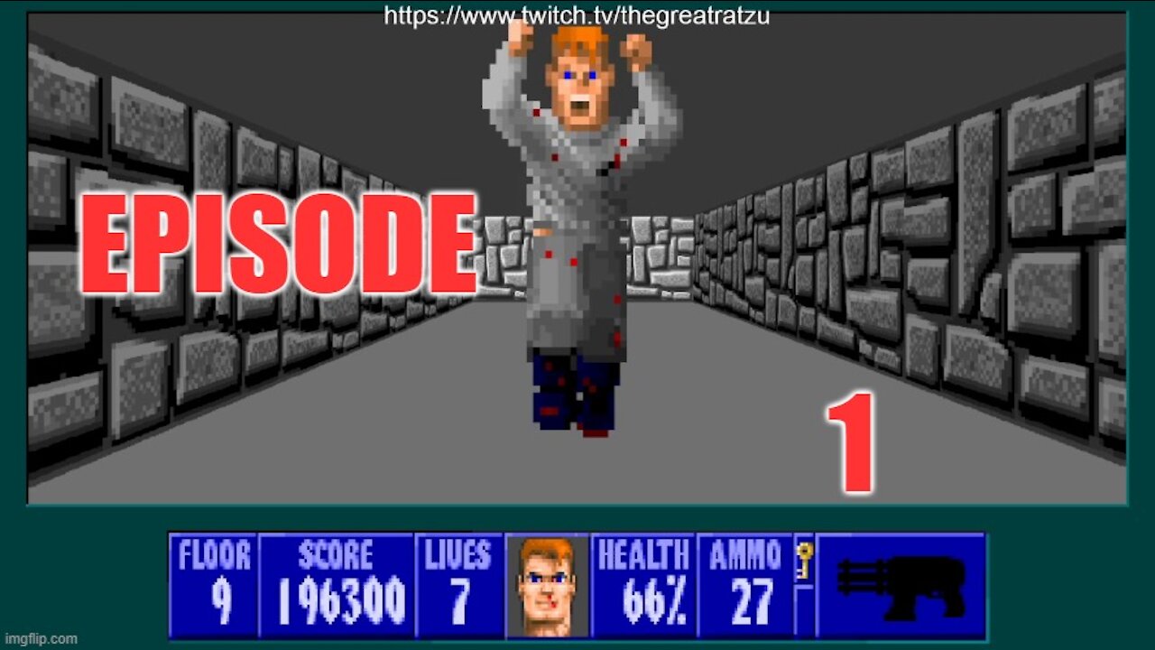 Chatzu Plays Wolfenstein 3D Episode 1 - An A-maze-ing Relic