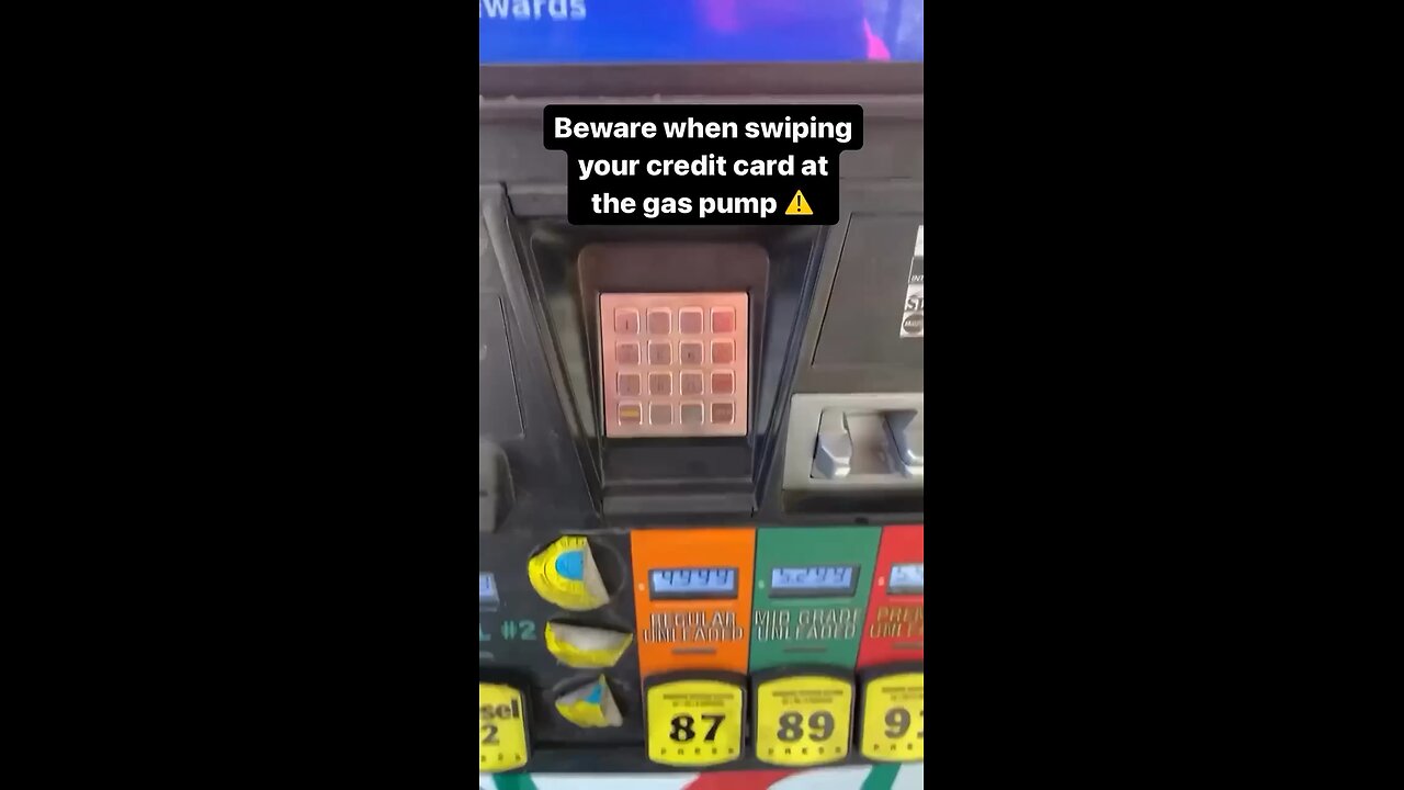 Pay attention for skimmers