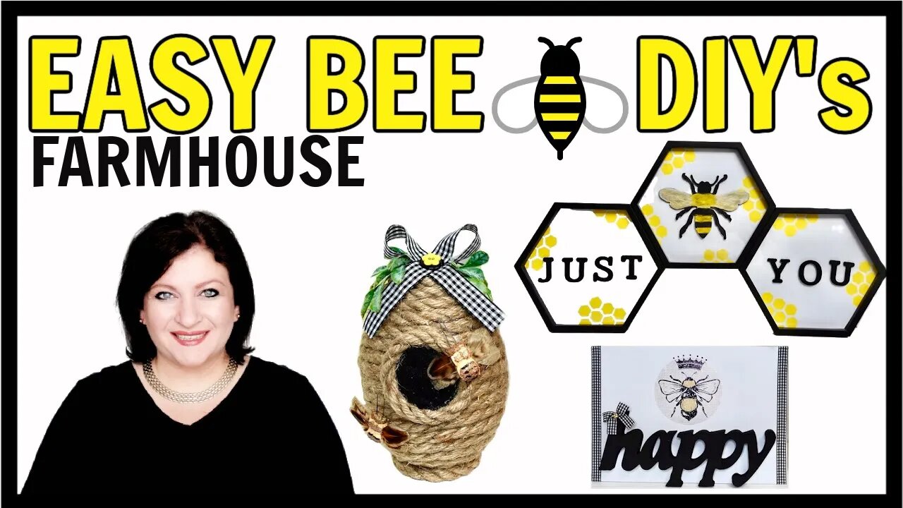 HIGH END FARMHOUSE BEE HONEYCOMB BEHIVE DIY'S TUTORIALS | Summer on my mind Hop