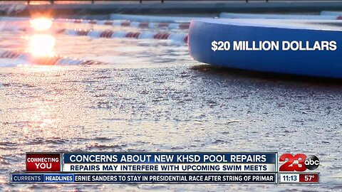 The recently opened Kern High School District Aquatic Complex currently undergoing repairs