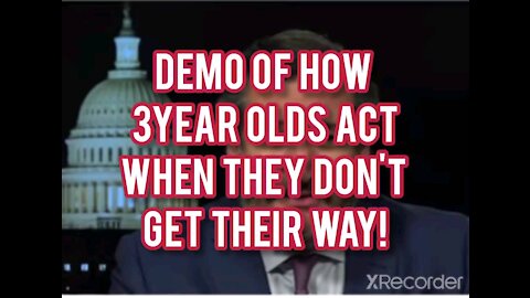 DEMO ON HOW 3YEAR OLDS ACT WHEN THEY DON'T GET THEIR WAY!