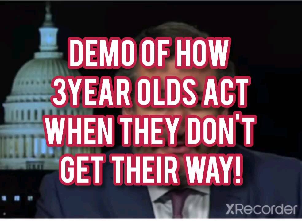 DEMO ON HOW 3YEAR OLDS ACT WHEN THEY DON'T GET THEIR WAY!