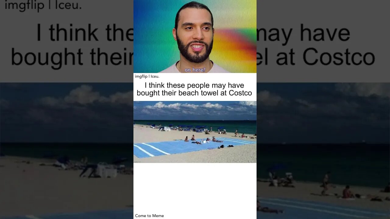 What are they sellin' over at Costco?! 😅🏖 (big beach towel)