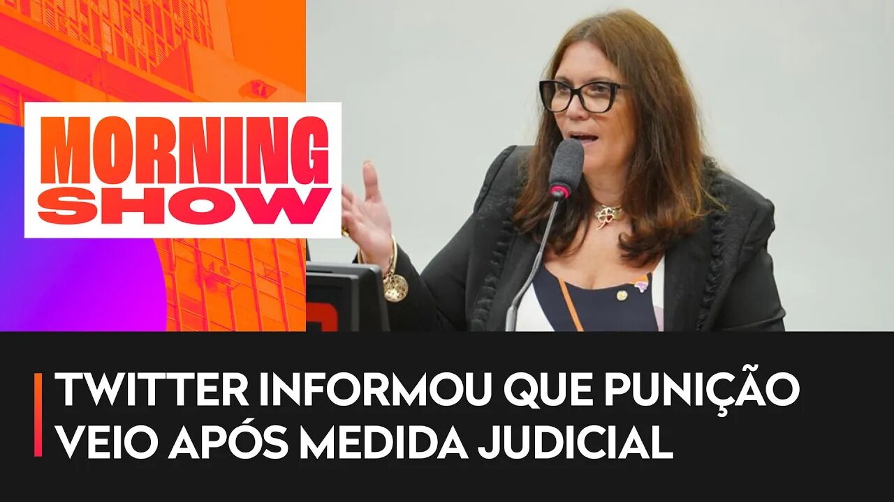 Bia Kicis fala no Morning Show sobre perfis suspensos nas redes sociais