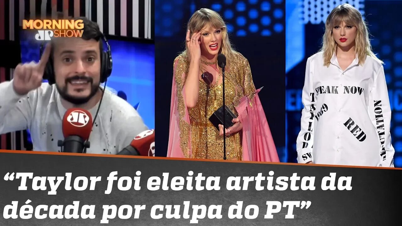 Fefito ironiza: “Taylor Swift foi eleita artista da década por culpa do PT”