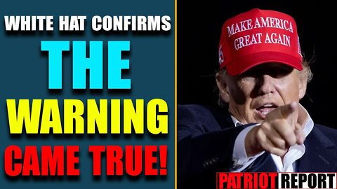 WHITE HAT CONFIRMS: THE WARNING CAME TRUE! THE FOURTH MAJOR DISCLOSURES INCOMING, SCHEDULE REVEALED