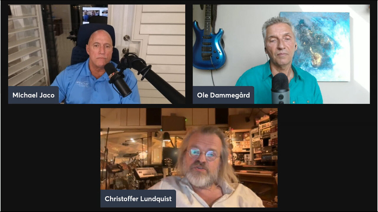 Michael Jaco w/ Ole Dammegard & Christopher Lundquist musician speak about truth in music