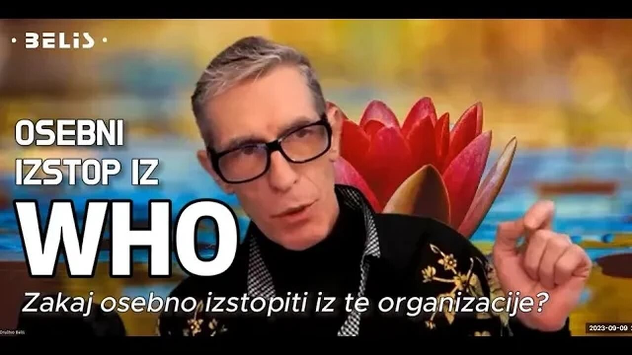 OSEBNI IZSTOP IZ WHO - Zakaj osebno izstopiti iz WHO? - Mihael Bellis