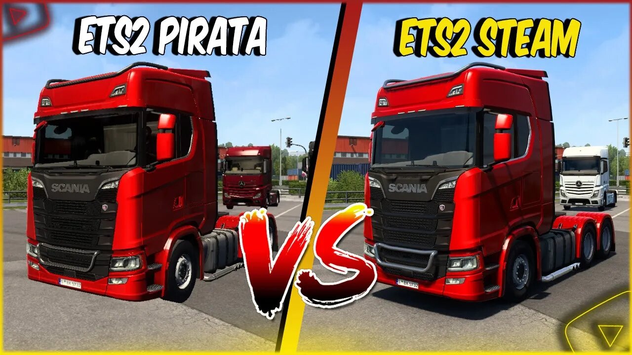 TESTEI O ETS2 JACK SPARROW E O ETS2 DA STEAM - SERÁ QUE TEM DIFERENÇA - PERDA DE FPS? BORA TESTAR