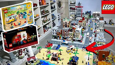 HUGE LEGO City Update! Plus Lego Moving Truck and Beach Camper Van Review!