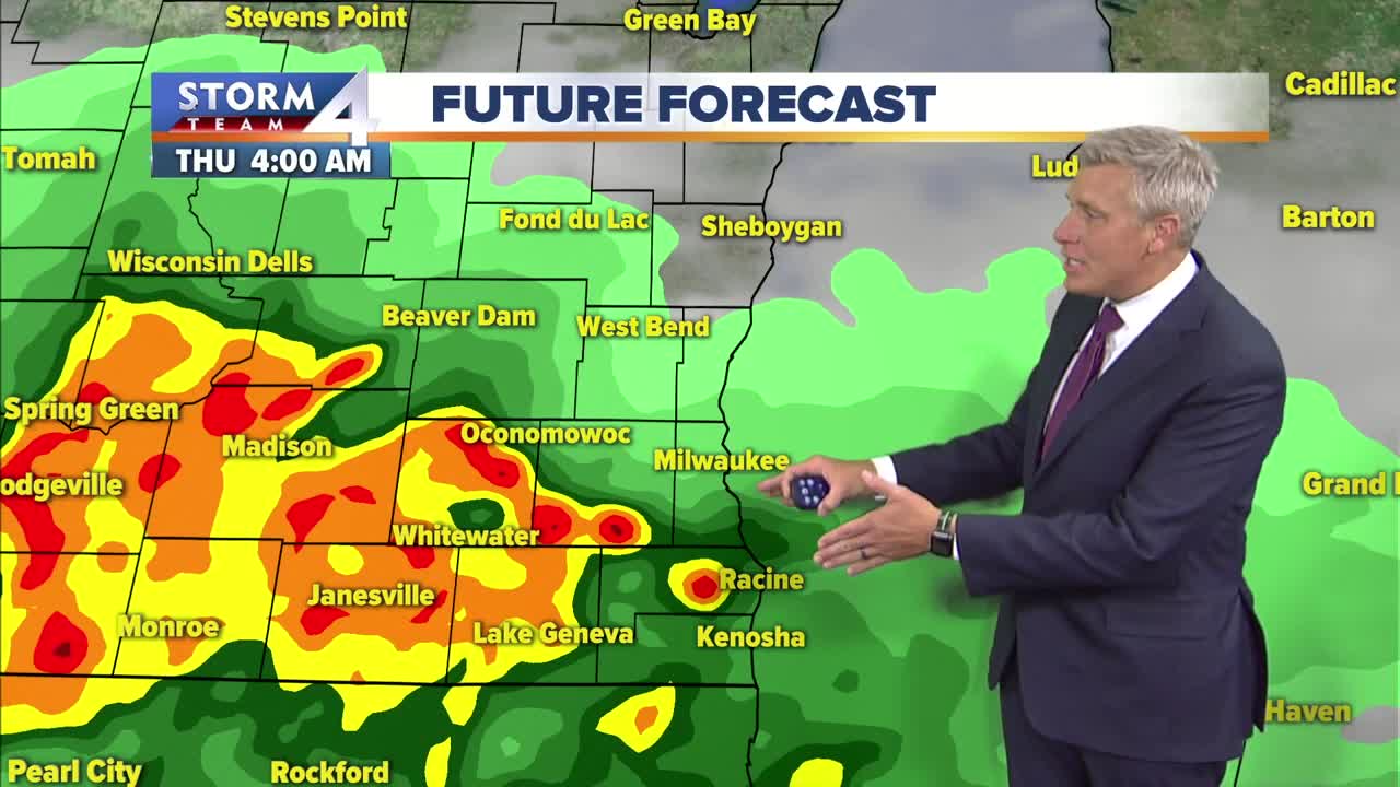 Mild this evening with storms overnight