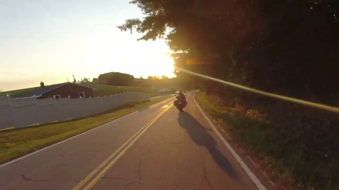 Sunset into Floyd Va 2022 Great Ride 2022