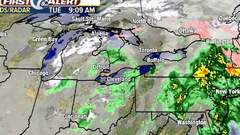 Chance for wet snowflakes this PM