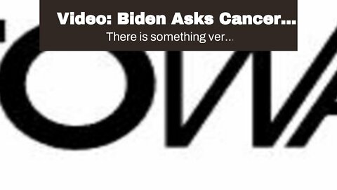 Video: Biden Asks Cancer Patients Not To Jump From Balcony