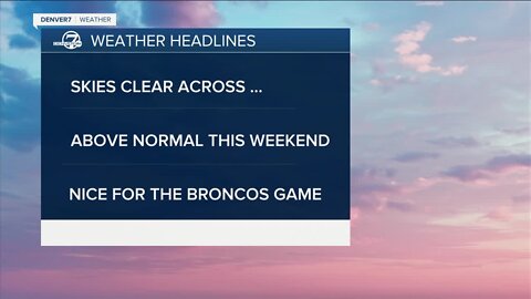 Beautiful first weekend of fall ahead of us