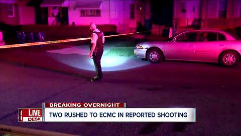 Two rushed to ECMC after overnight shooting
