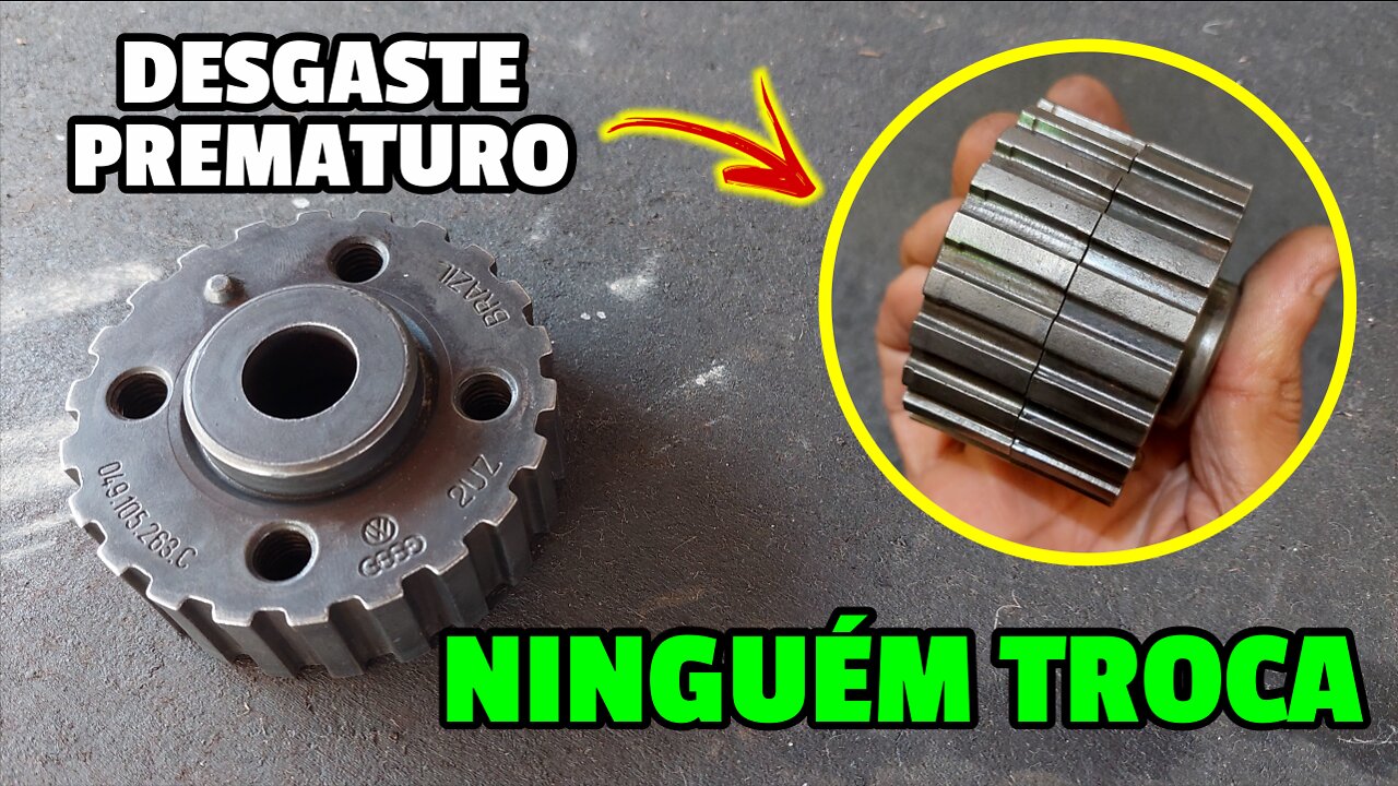 ENGRENAGEM DO VIRABREQUIM DO MOTOR AP TURBO COM DESGASTE