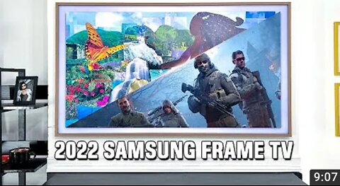 2022 SAMSUNG frame tv: Art and gaming