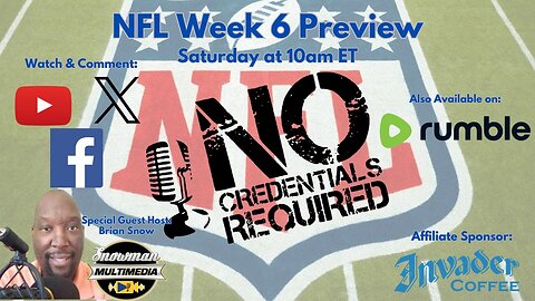 NFL Week 6 Preview (Special Guest: Brian Snow)