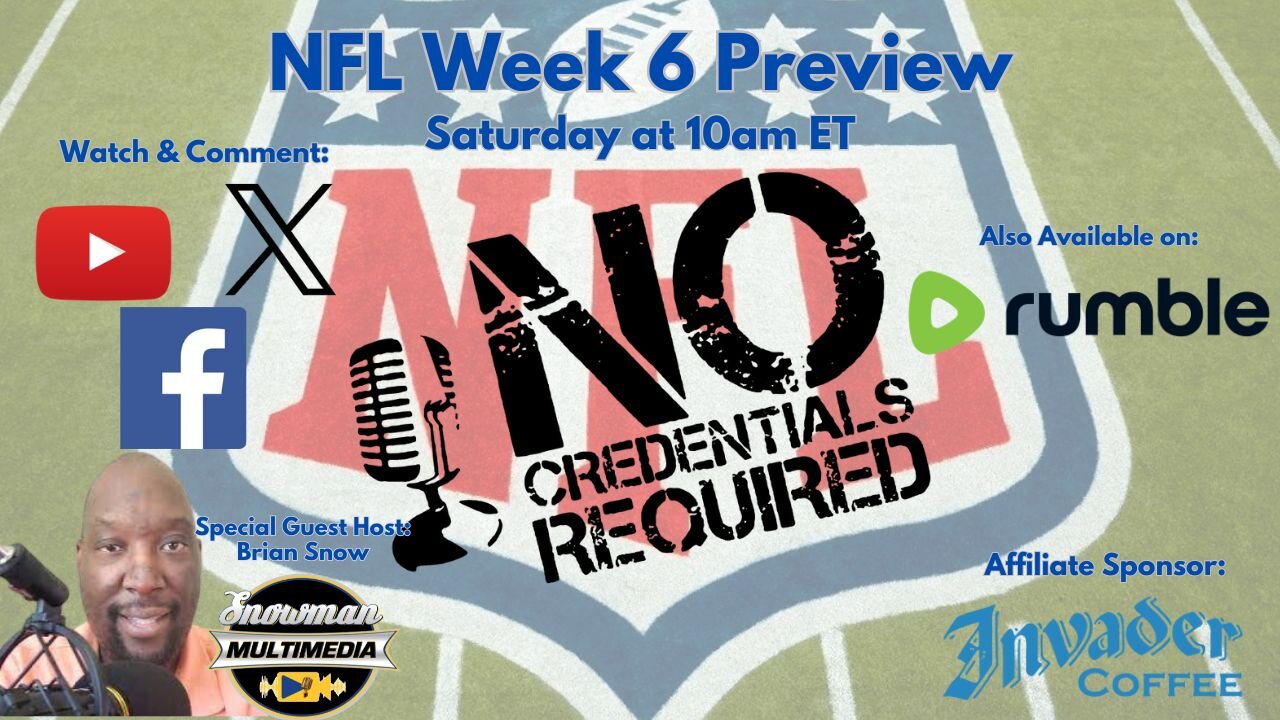 NFL Week 6 Preview (Special Guest: Brian Snow)