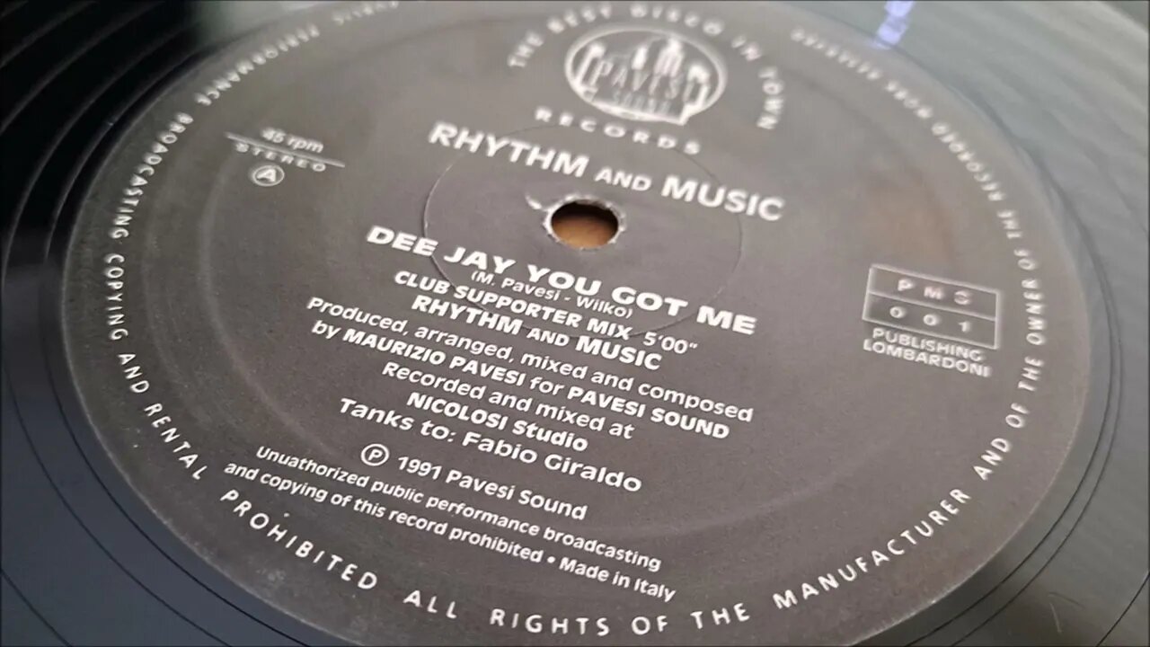 Rhythm And Music - Dee Jay You Got Me (Club Supporter Mix)