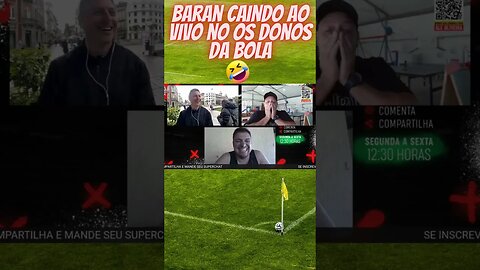 Baran caindo ao vivo no Os Donos da Bola #shorts #oscancelados #resenhaesportiva #shortsvideo