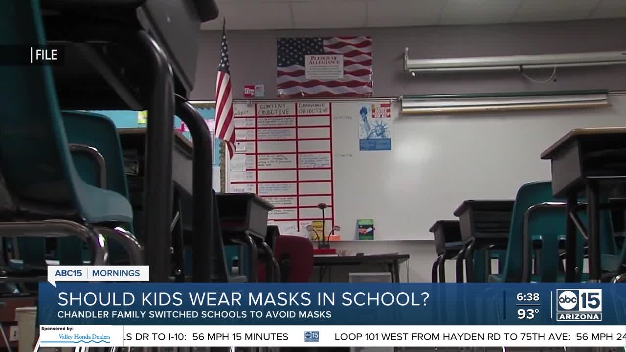 Some parents don't think kids should wear masks at school