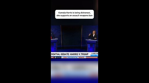 Watch Kamala Harris be dishonest regarding an assault weapons ban in tonight’s presidential debate