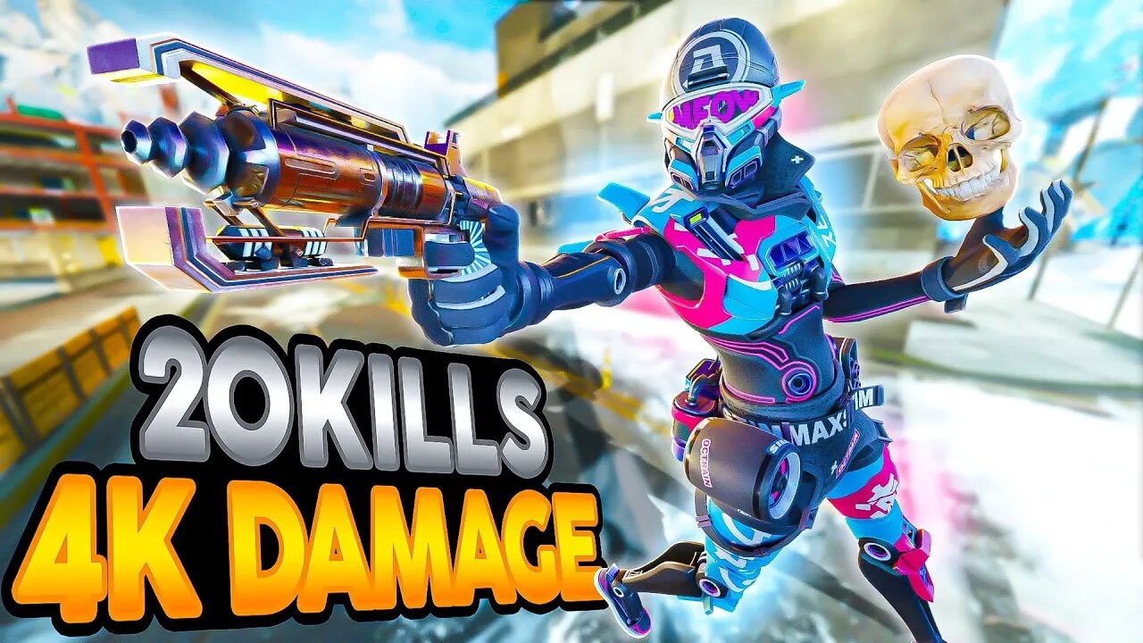 THE RANK #1 OCTANE DROPS 4k DAMAGE + 20 KILLS In Apex Mobile