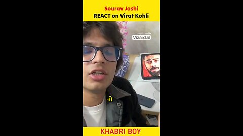 Sourav Joshi REACTS On Virat Kohli 😱| Sourav Joshi Arts #shorts #viral #souravjoshi #youtubeshorts