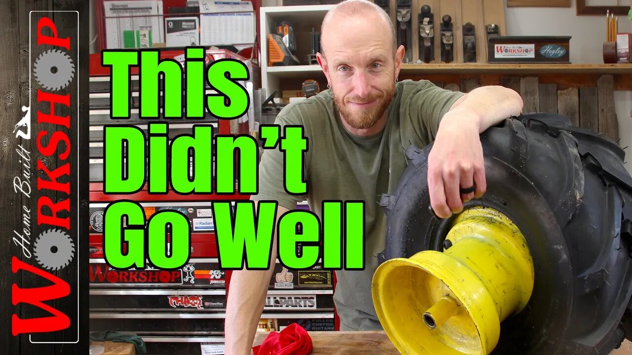 Changing Garden Tractor Rear Tires | This was harder than I thought