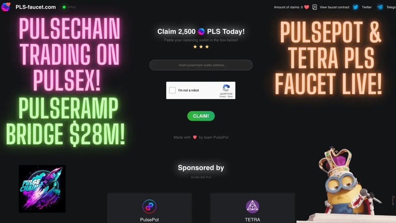 Pulsechain Trading On PulseX! Pulseramp Bridge $28M! PulsePot & Tetra PLS Faucet LIVE!