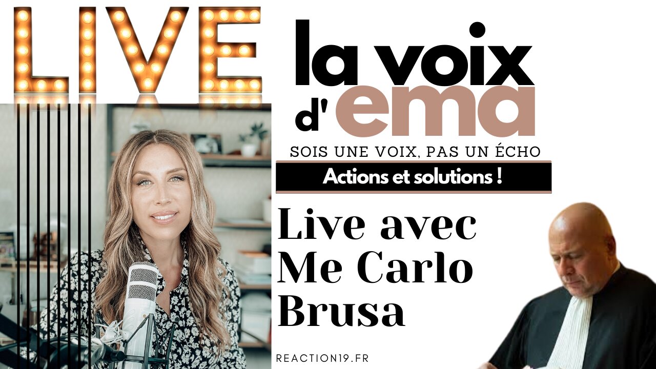 LIVE avec Me Carlo Brusa : Actions et solutions !