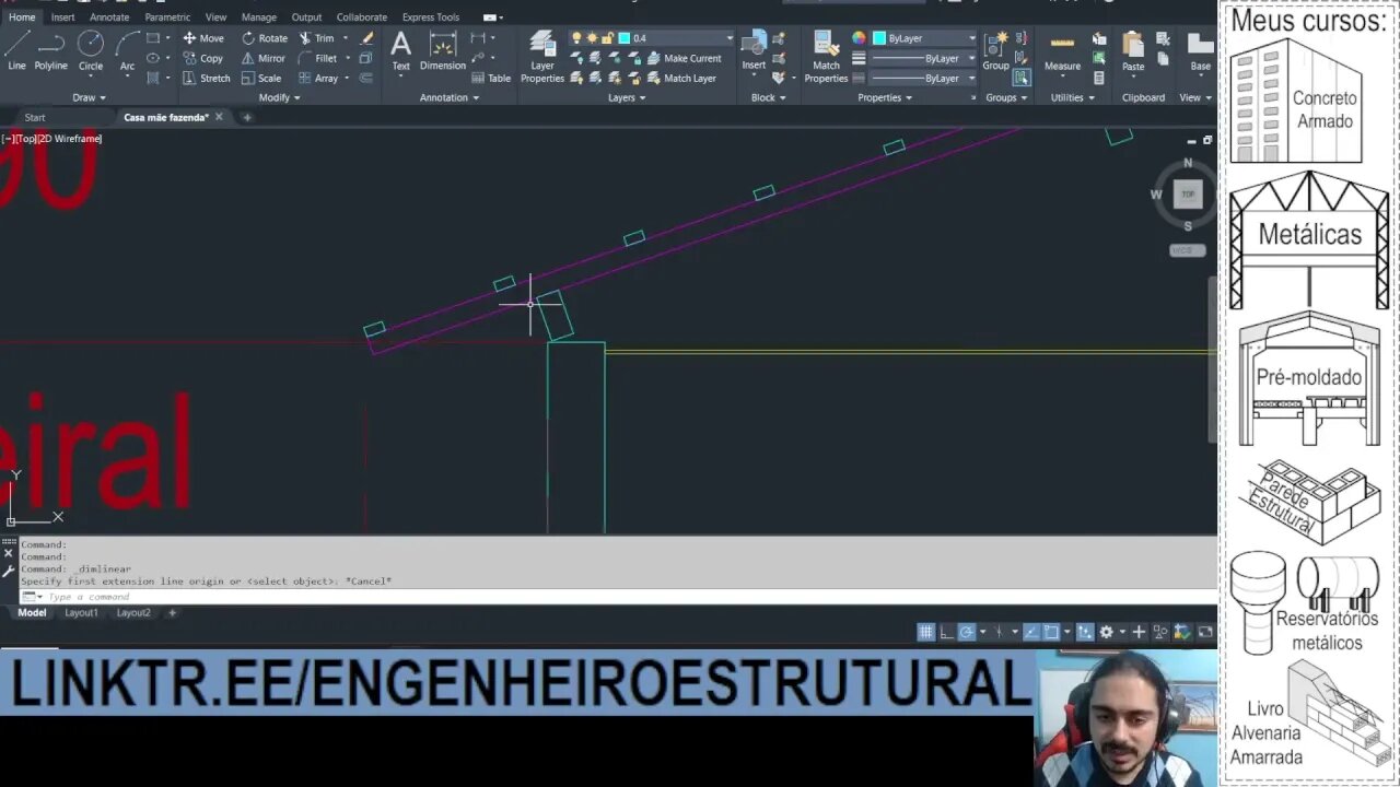 Exemplo detalhamento telhado madeira - Eng. Estrutural