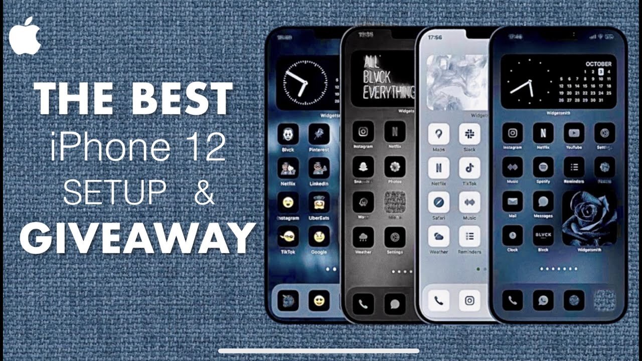 Best iPhone 12 Pro WALLPAPER Setup + GIVEAWAY (Easy Win!)