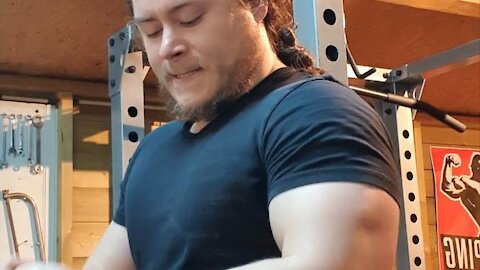 Fifth and Final Set of 5x2 95 KGs Slow, Tempo Paused BENCH PRESS