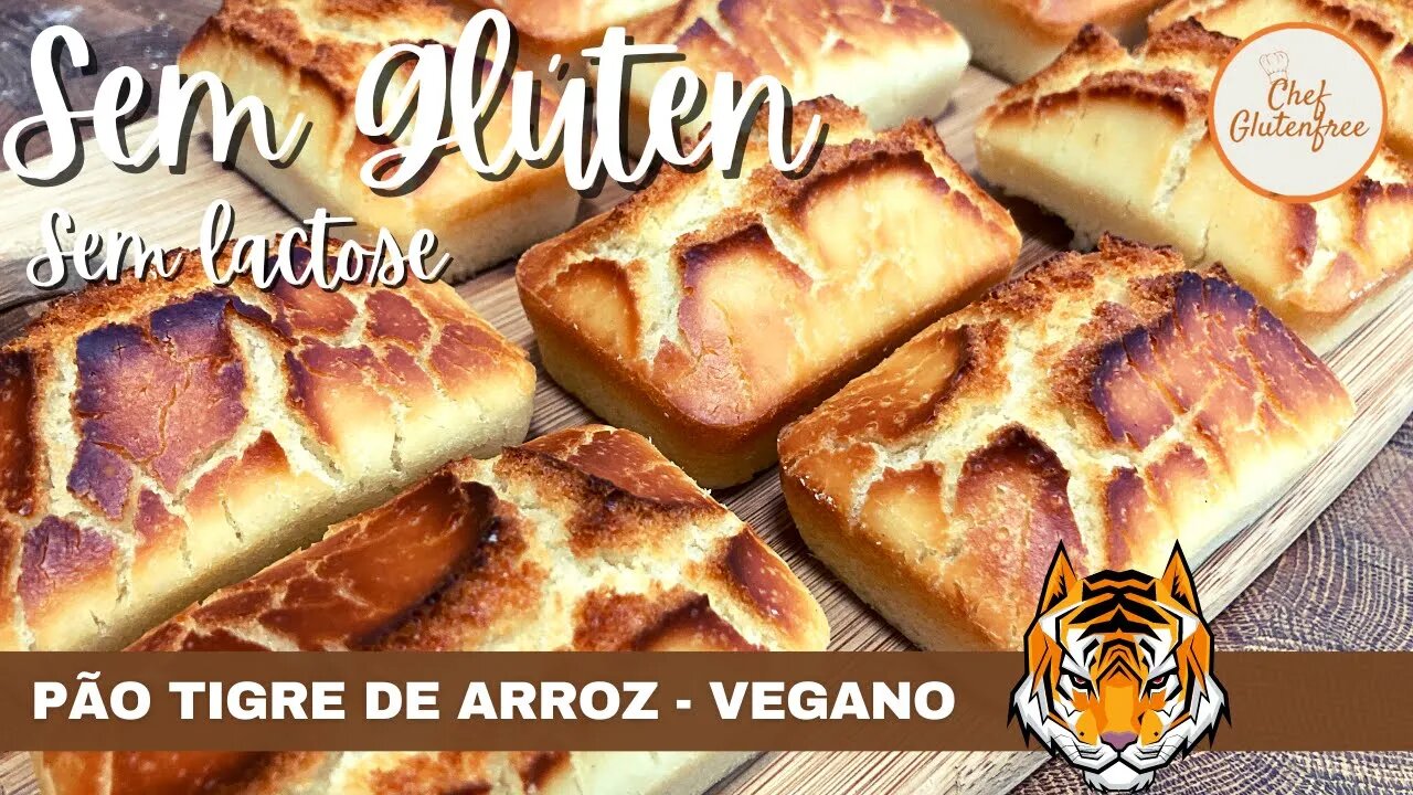 Pão Tigre de Arroz- Sem Glúten e Sem Lactose - Vegano