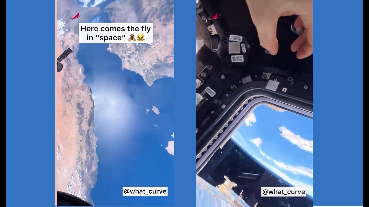 More NASA Fakery from the ISS❓ Viewer spots a fly on one of their fake streams.