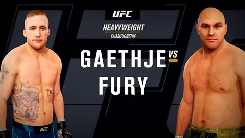 EA Sports UFC 4 Gameplay Tyson Fury vs Justin Gaethje