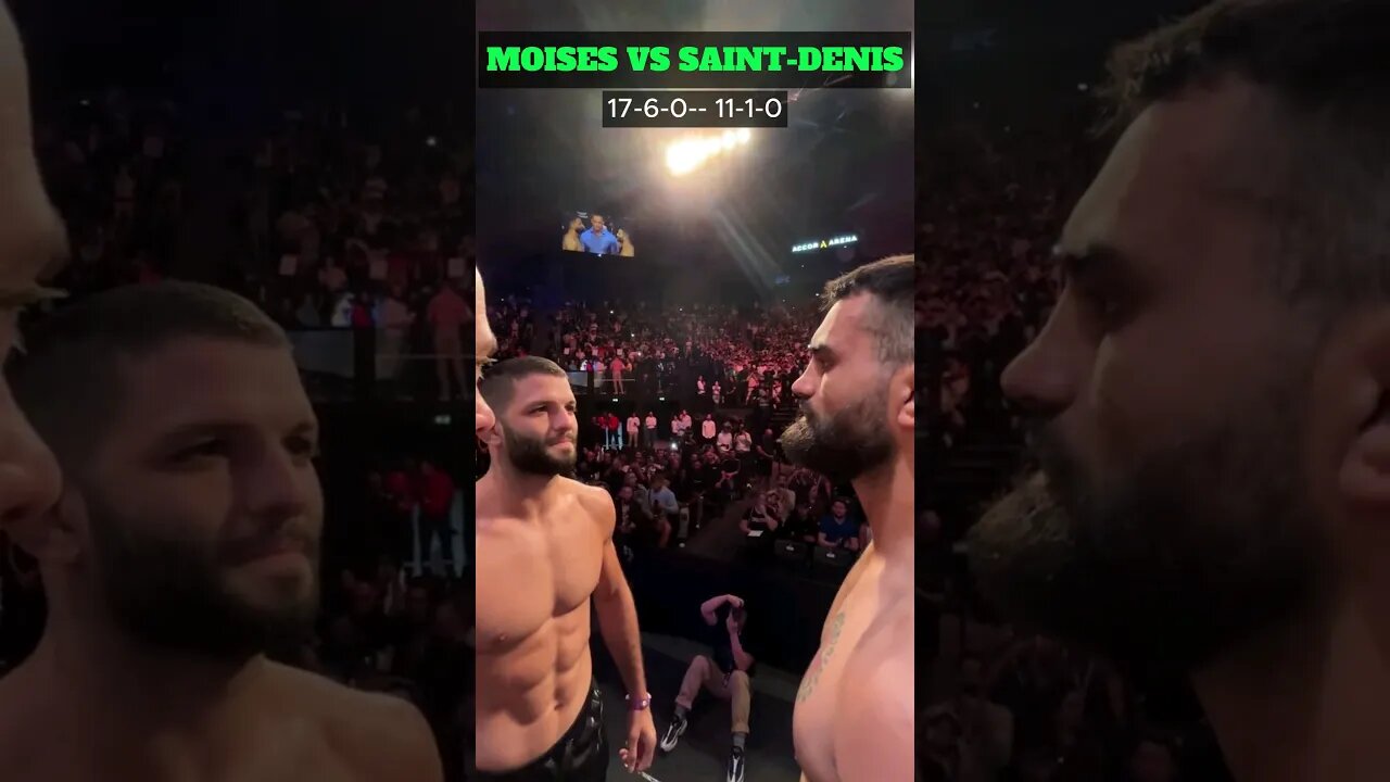 Benoit Saint-Denis vs. Thiago Moises: UFC France Face-off #ufcfrance #shorts