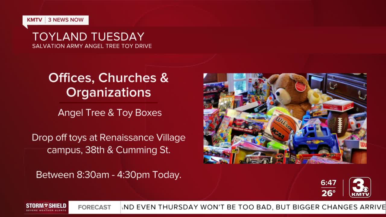 Drop off toys for Toyland Tuesday