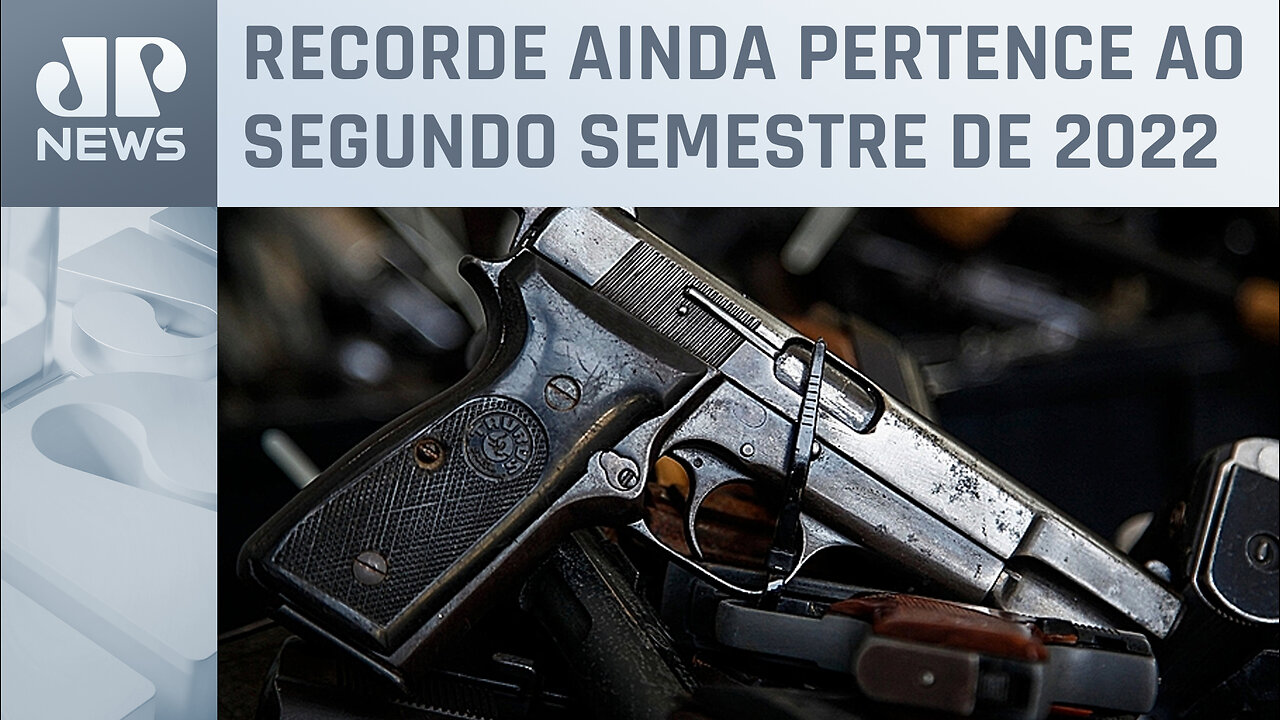 Brasil registra quase 500 pistolas e revólveres importados por dia nos primeiros semestres