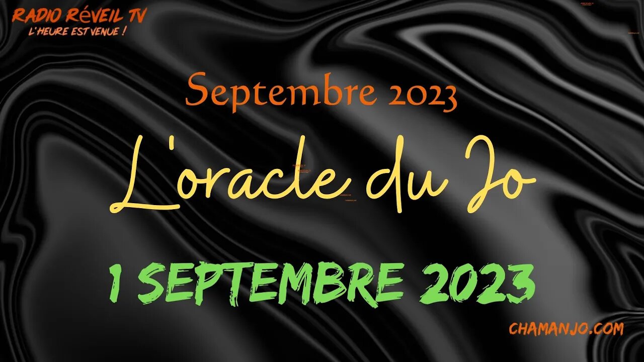 L'oracle du Jo. 1er septembre 2023
