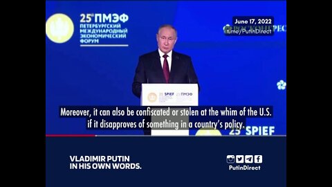 Putin on 7.1 Trillion $ 2.5. Trillion €